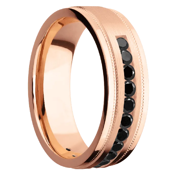 Earrings Lashbrook 18K Rose Gold Satin Polish Finish