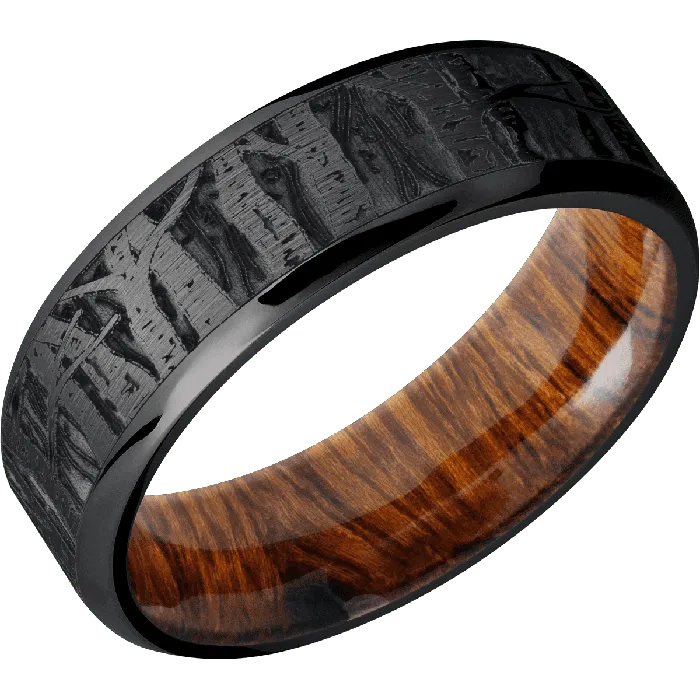 Earrings Lashbrook Zirconium Satin Polish Finish Desert Iron Wood