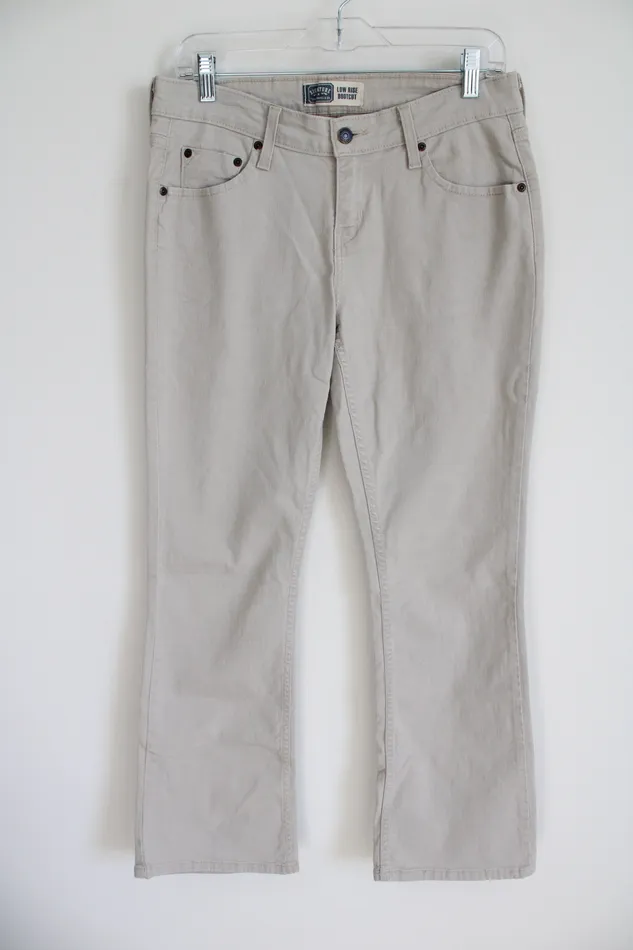 Earrings Levis Levis Signature Low Rise Bootcut Tan Jeans 6