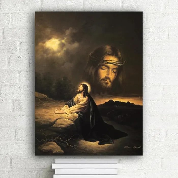 Earrings Lords Guidance Christian Canvas Art br Jesus Before The Lord