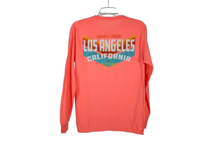 Earrings Los Angeles Neon Pink Long Sleeved Shirt S Jubilee Thrift