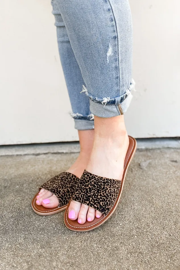 Earrings Matisse RESTOCK Cabana Sandals Tan Mini Leopard