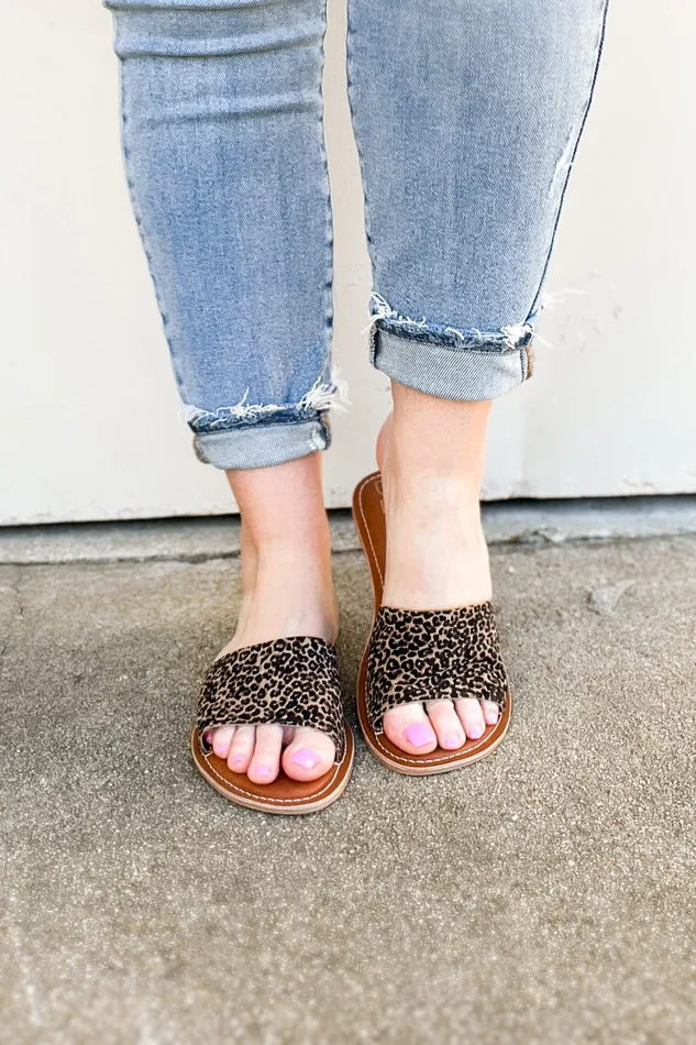 Earrings Matisse RESTOCK Cabana Sandals Tan Mini Leopard