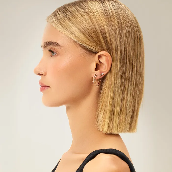 Earrings Maxi Railway Hoop Earring Kismet By Milka Global3