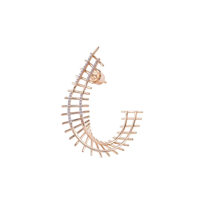 Earrings Maxi Railway Hoop Earring Kismet By Milka Global3