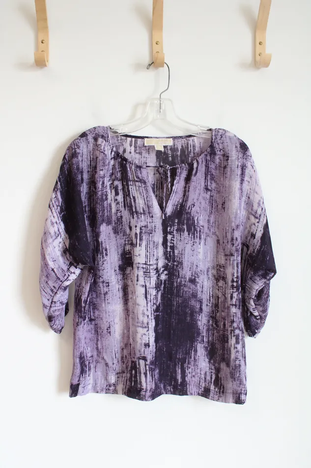 Earrings Michael Kors Purple Patterned Top S Michael Kors