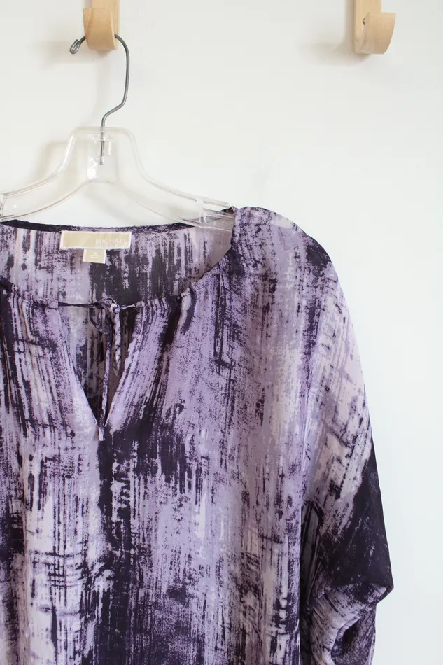Earrings Michael Kors Purple Patterned Top S Michael Kors