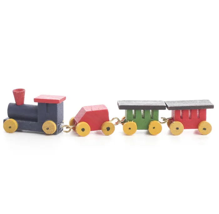 Earrings Miniature Wooden Train Set Miniatures by NC