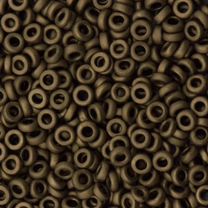Earrings Miyuki Spacer Beads 22x1mm Metallic Dark Bronze 2006 Peppy Beads