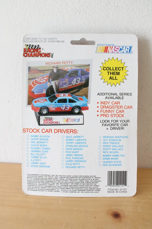 Earrings Nascar Vintage Nascar Racing Champions Richard Petty 43 Stock Car Display Stand Earrings Nascar Vintage Nascar Racing Champions Richard Petty 43 Stock Car Display Stand