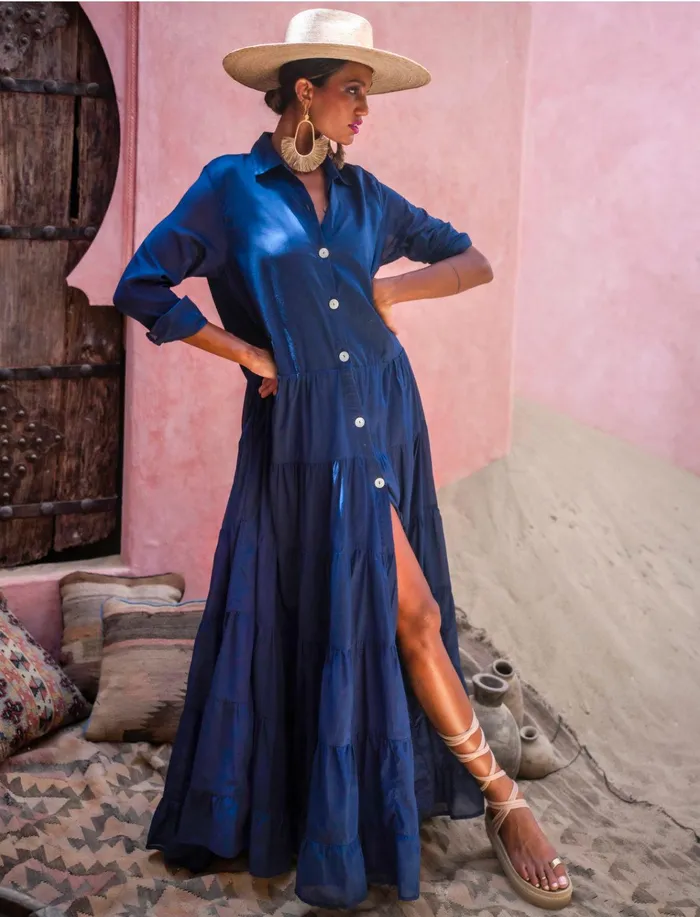 Earrings NATALIA TIERRED MAXI DRESS Erika Pea