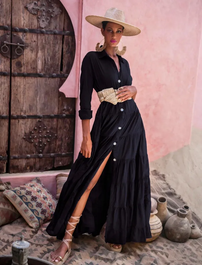 Earrings NATALIA TIERRED MAXI DRESS Erika Pea