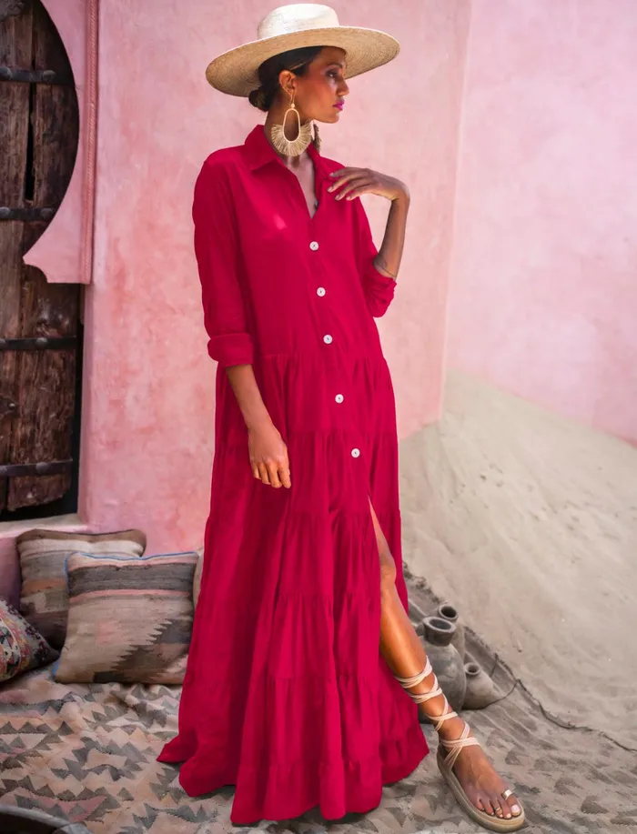 Earrings NATALIA TIERRED MAXI DRESS Erika Pea