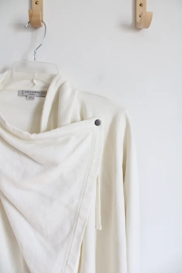 Earrings NEW All Saints Cream Ivy Drape Cardigan S All Saints