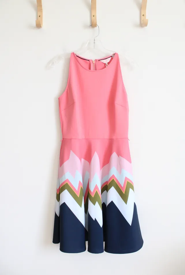 Earrings NEW Ted Baker Coral Mississippi Halter Skater Dress 2 Ted Baker
