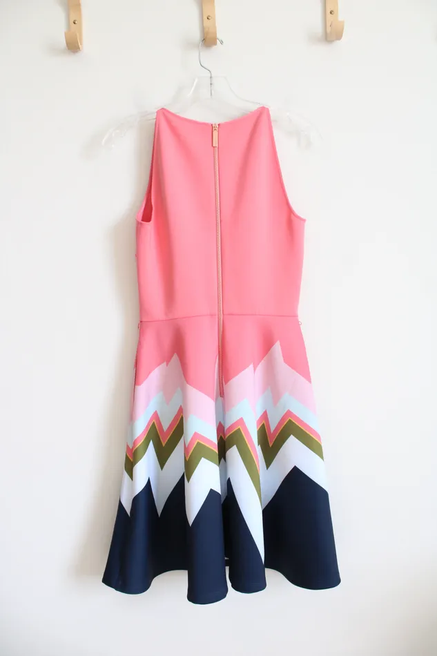 Earrings NEW Ted Baker Coral Mississippi Halter Skater Dress 2 Ted Baker