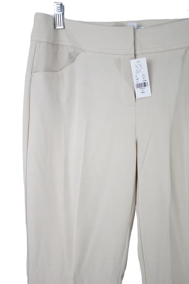 Earrings New York Company NEW New York Company Stretch Beige Pant 4 Tall