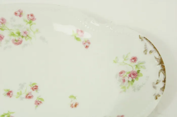 Earrings Old Abbey Limoges France China Platter Plate Jubilee Thrift Earrings Old Abbey Limoges France China Platter Plate Jubilee Thrift