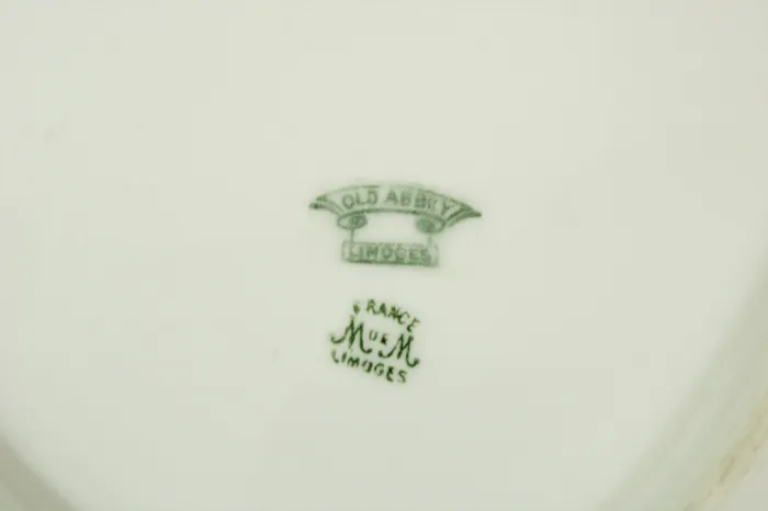 Earrings Old Abbey Limoges France China Platter Plate Jubilee Thrift Earrings Old Abbey Limoges France China Platter Plate Jubilee Thrift