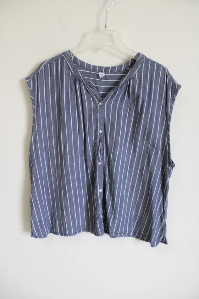 Earrings Old Navy Gray Striped Top XXL Old Navy