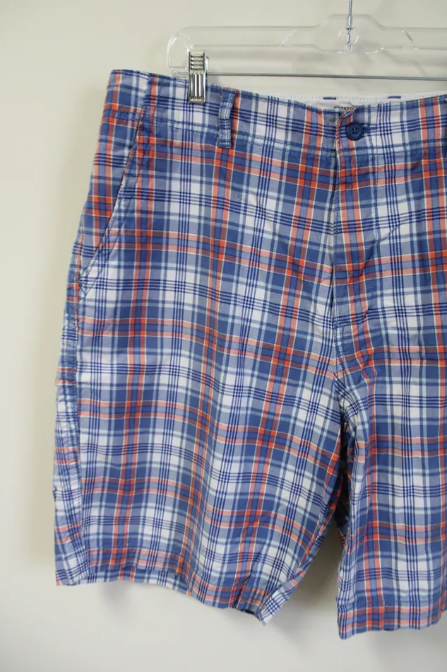 Earrings Old Navy Old Navy BrokenIn Blue Plaid Shorts 38