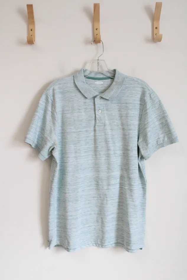 Earrings Old Navy Old Navy BuiltIn Flex Mint Green Short Sleeve Polo Shirt L