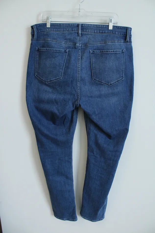 Earrings Old Navy Old Navy High Rise Wow Straight Jeans 16 Long