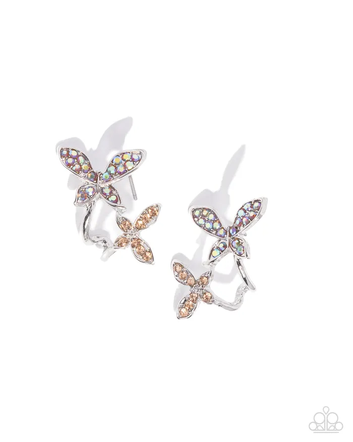 Earrings Paparazzi Accessories Adorably Aerial Orange