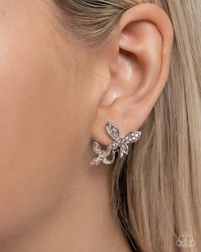 Earrings Paparazzi Accessories Adorably Aerial Orange