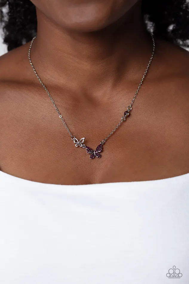 Earrings Paparazzi Accessories Cant BUTTERFLY Me Love Purple