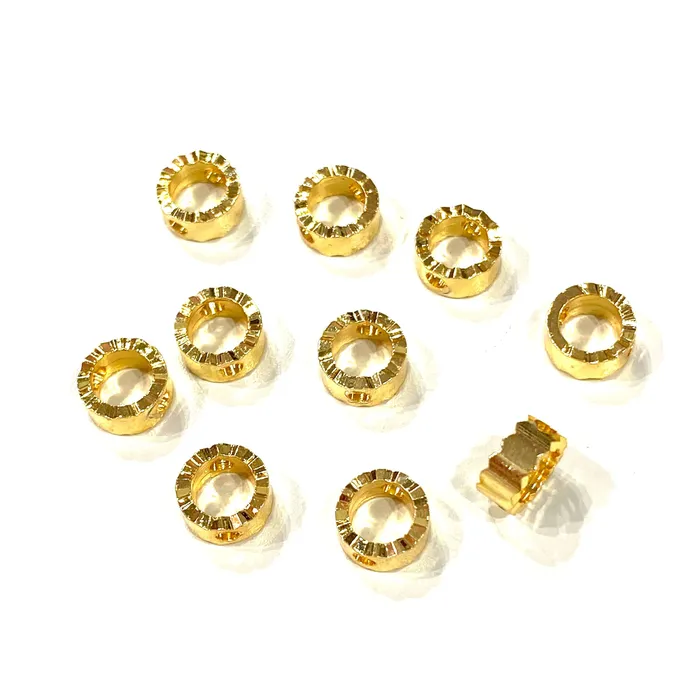 Earrings Peppy Beads 24Kt Gold Plated Brass Rondelle Spacer 6mm Brass Rondelle Spacers 10 Pcs in a pack Earrings Peppy Beads 24Kt Gold Plated Brass Rondelle Spacer 6mm Brass Rondelle Spacers 10 Pcs in a pack