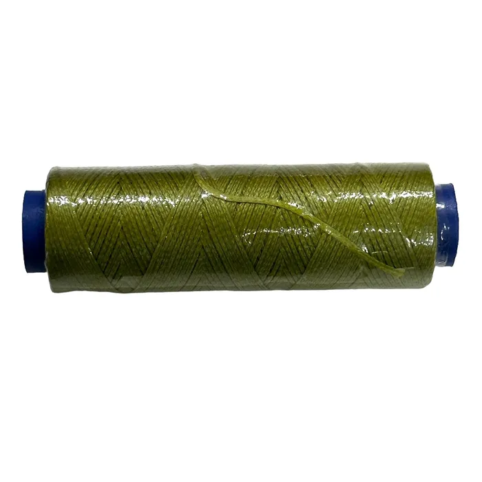 Earrings Peppy Beads Avocado Green Waxed Cotton Cord 1mm 100m Reel