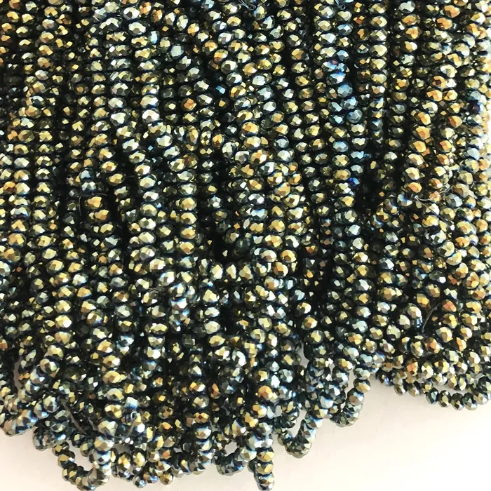 Earrings Peppy Beads Crystal faceted rondelle 3mm Beads PBC3C48