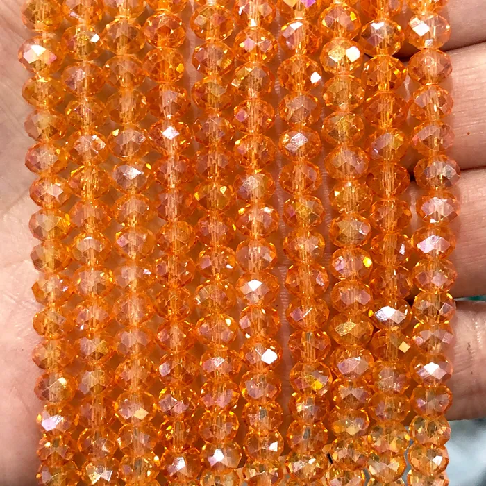 Earrings Peppy Beads Crystal faceted rondelle 6mm Beads PBC6C56
