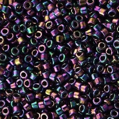 Earrings Peppy Beads DB0004 Purple Iris Miyuki Delica 110