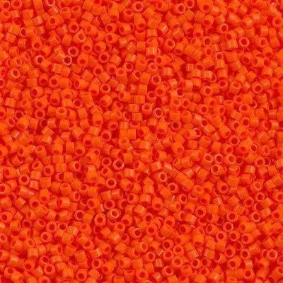 Earrings Peppy Beads DB0722 Opaque Orange Miyuki Delica 110