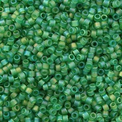 Earrings Peppy Beads DB0858 Lt Green AB Matted Miyuki Beads Miyuki Delica 110 Earrings Peppy Beads DB0858 Lt Green AB Matted Miyuki Beads Miyuki Delica 110