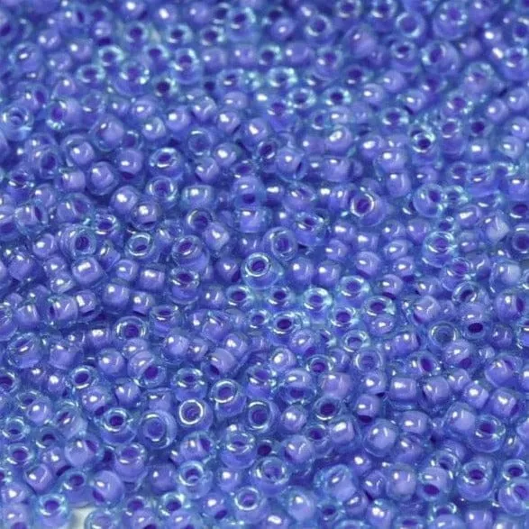 Earrings Peppy Beads Miyuki Seed Beads 110 Fancy Lined Aqua Pink 2270NEW