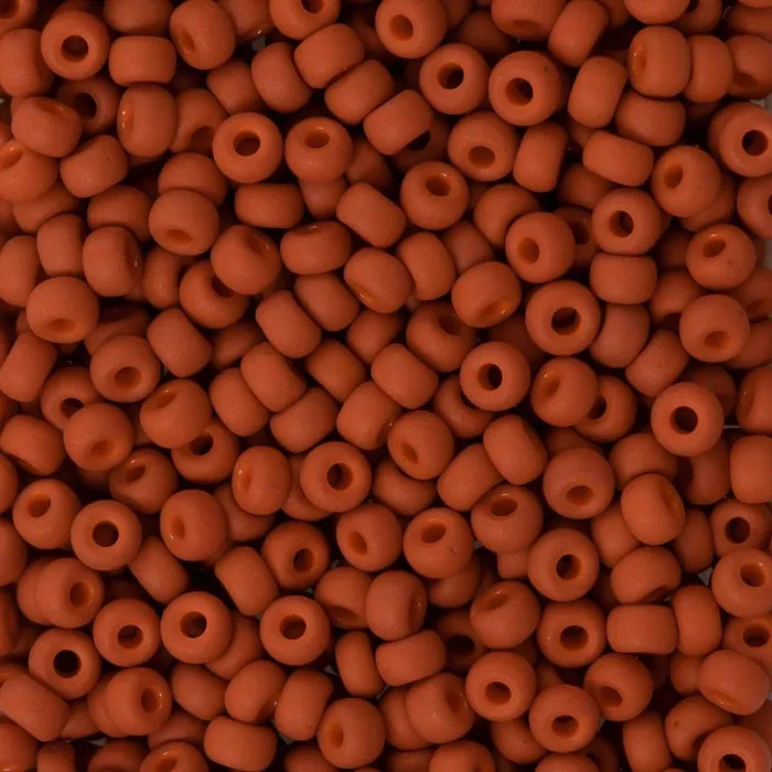 Earrings Peppy Beads Miyuki Seed Beads 110 Matted Opaque Terra Cotta 1236NEW