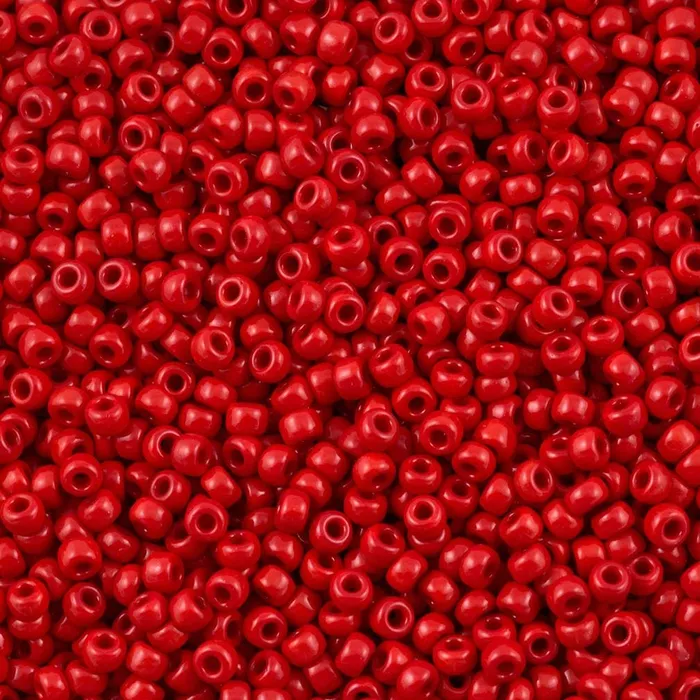 Earrings Peppy Beads Miyuki Seed Beads 80 Opaque Dark Red 0408
