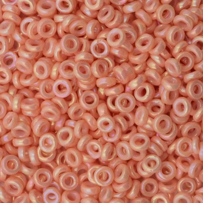 Earrings Peppy Beads Miyuki Spacer Beads 3x1mm Opaque Salmon Luster 0596