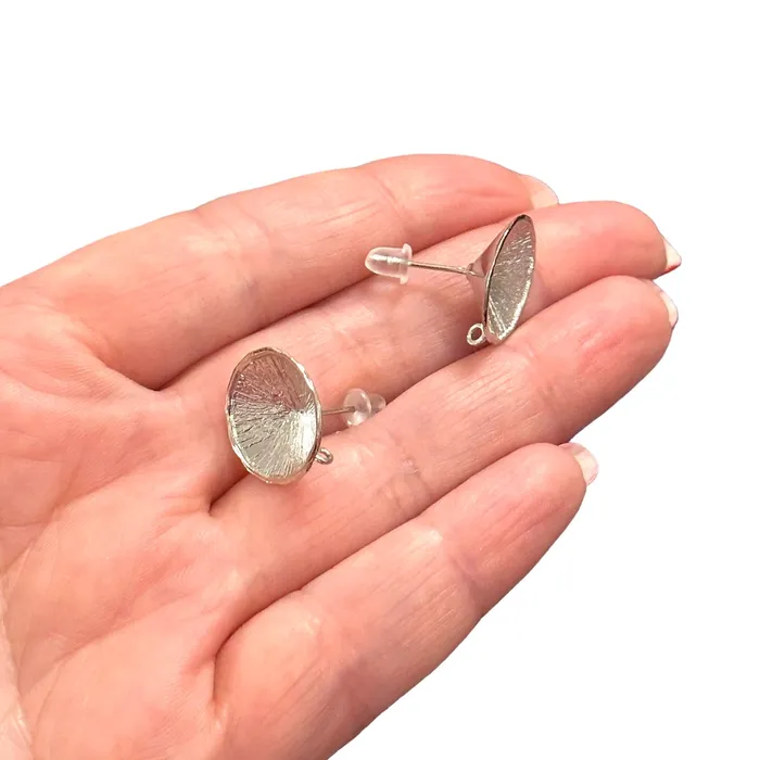 Earrings Peppy Beads Rhodium Plated Brass Stud Earrings 2 pcs in a pack Earrings Peppy Beads Rhodium Plated Brass Stud Earrings 2 pcs in a pack