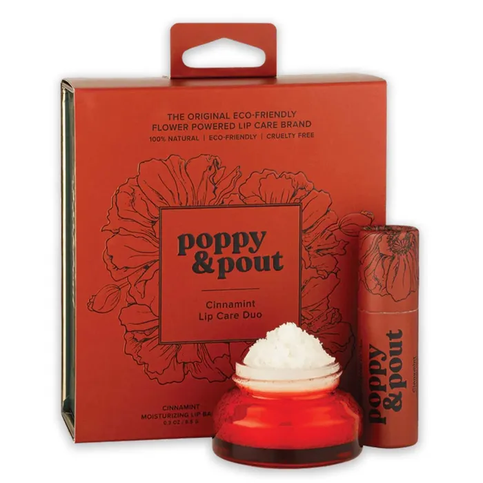 Earrings POPPYPOUT Poppy Pout Cinnamint Lip Care Duo Gift Set