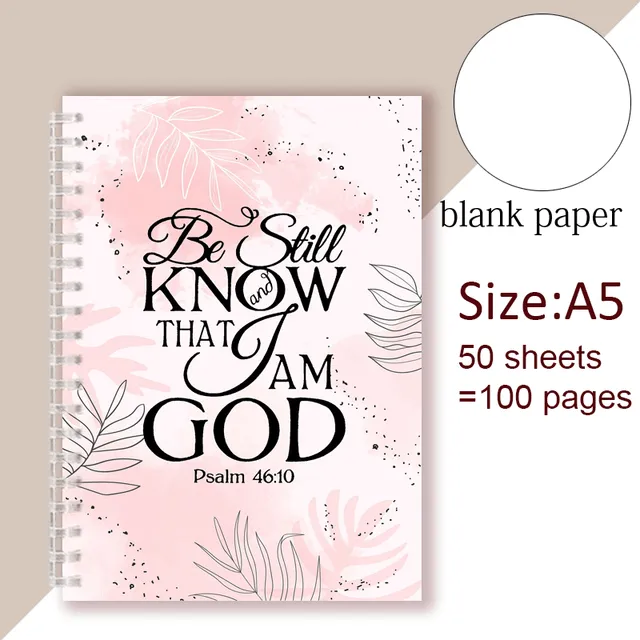 Earrings Psalm 4610 Bible Verse Christian A5 Notebook Lords Guidance