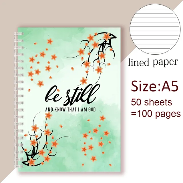 Earrings Psalm 4610 Bible Verse Christian A5 Notebook Lords Guidance