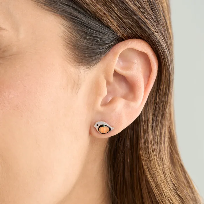 Earrings Pumpkin Birdie Studs Gift Set Chadds Ford Jewelry