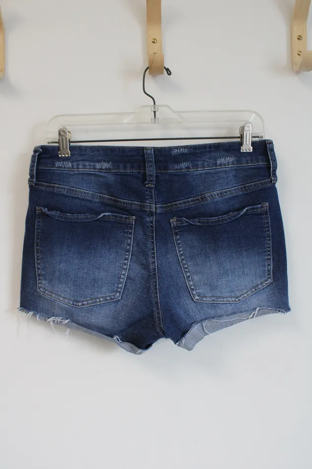 Earrings SO SO Denim Ripped High Rise Shorts 9