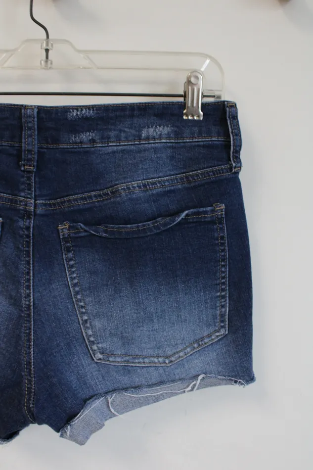 Earrings SO SO Denim Ripped High Rise Shorts 9