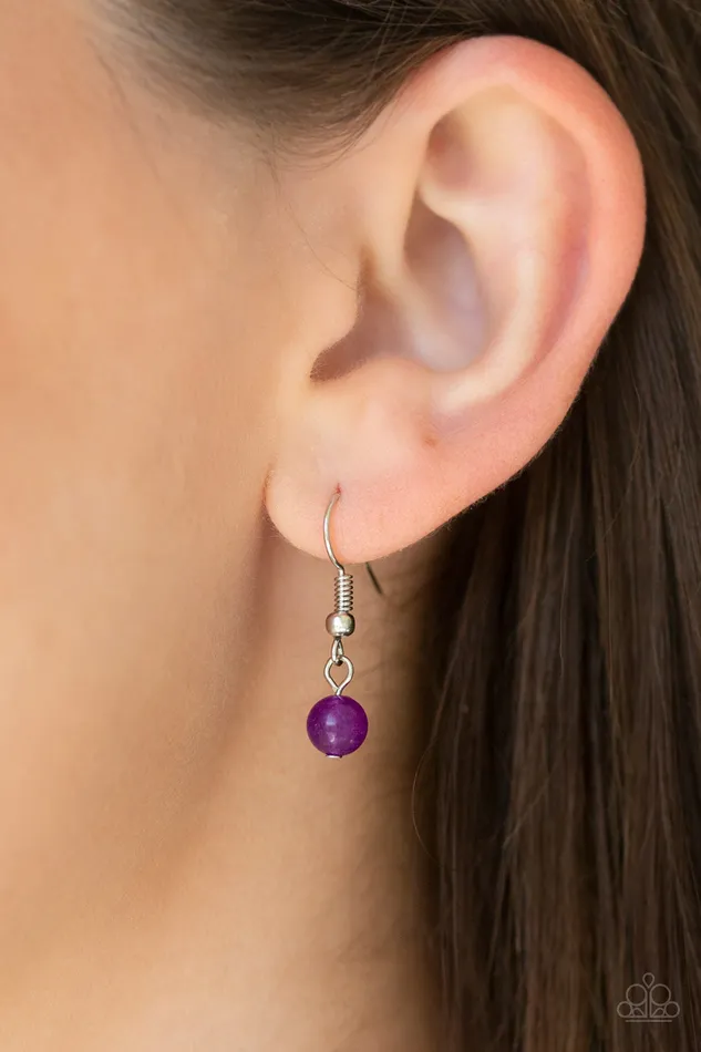Earrings Solar Beam Purple Paparazzi Accessories