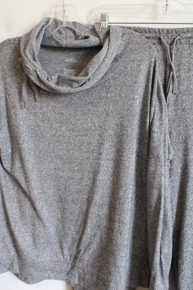 Earrings St Johns Bay St Johns Bay Gray Heathered Lounge Set L